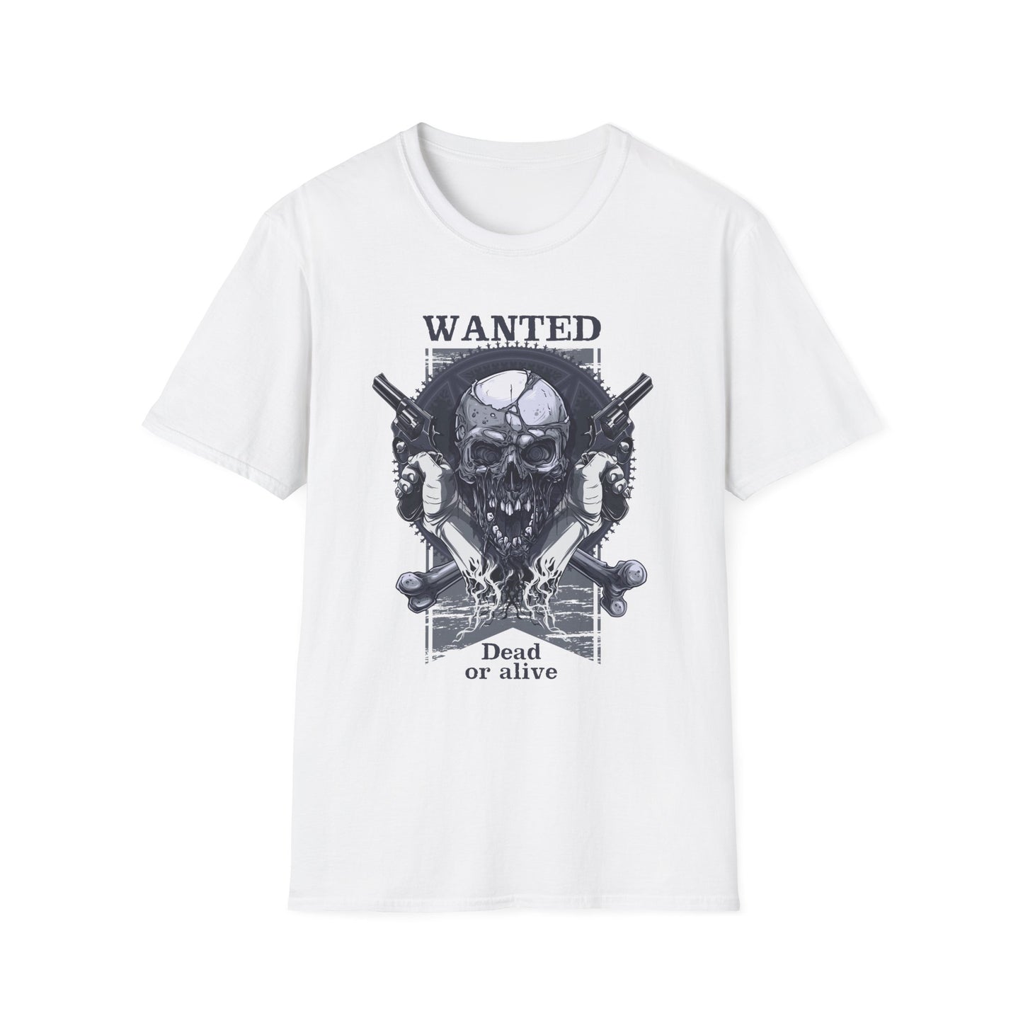 Wanted: Dead or Alive White Printify T-Shirt Rhythm & Drip Apparel