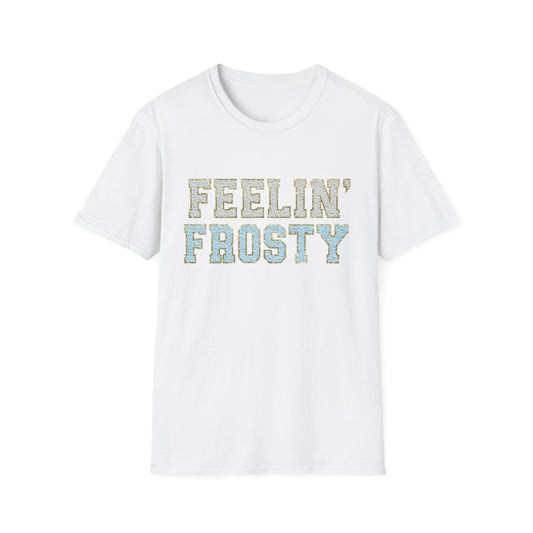 Winter- Feelin' Frosty T-Shirt White Printify T-Shirt Rhythm & Drip Apparel