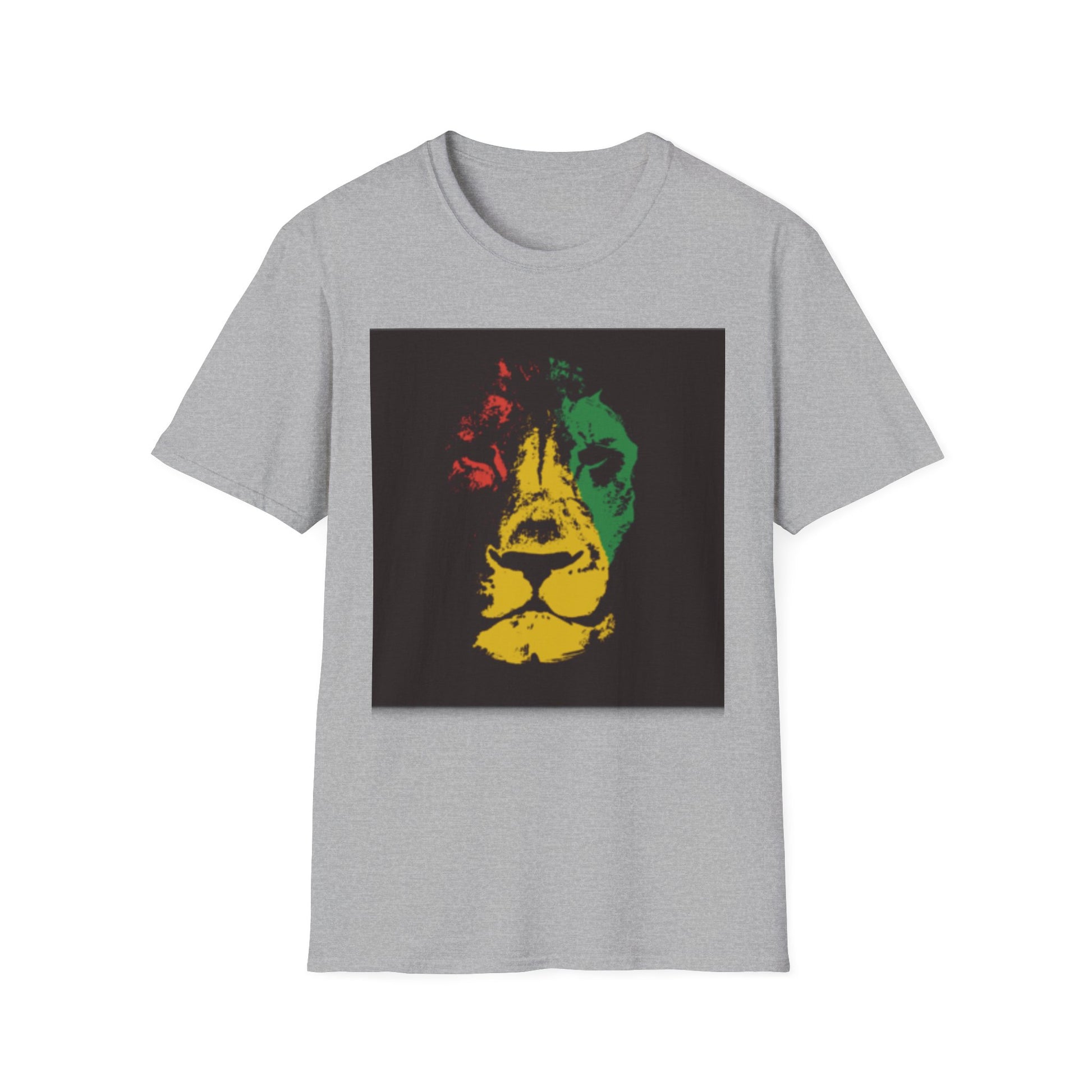 Vibrant Lion T-Shirt Sport Grey Printify T-Shirt Rhythm & Drip Apparel