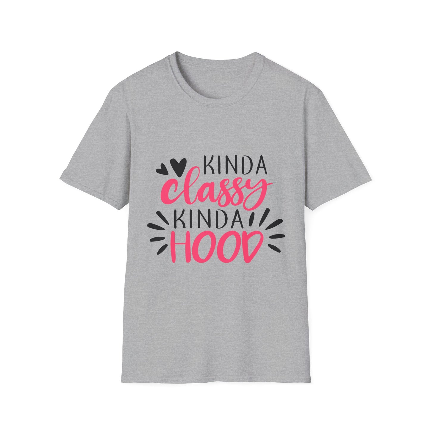 Kinda Classy Kinda Hood T-Shirt Sport Grey Printify T-Shirt Rhythm & Drip Apparel