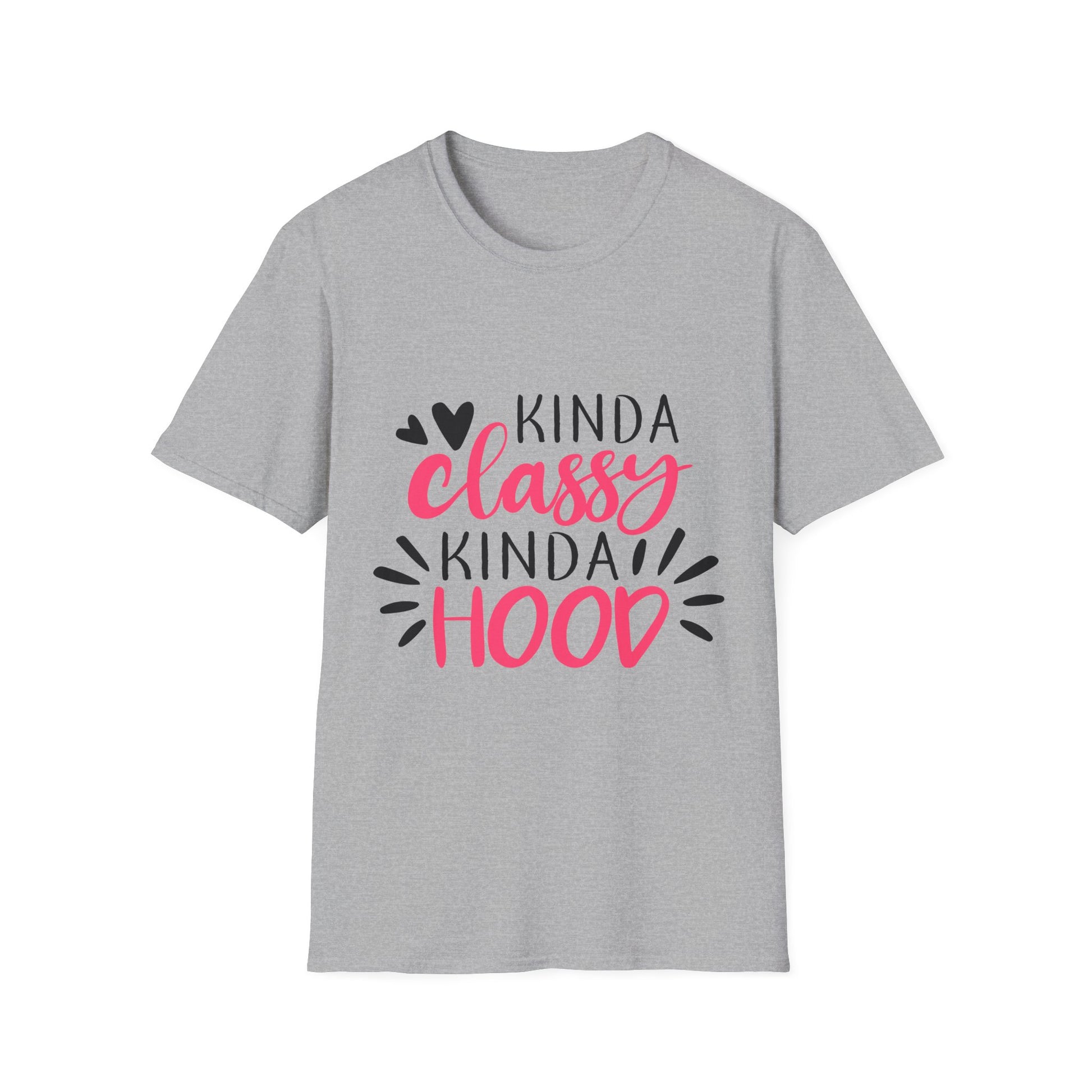 Kinda Classy Kinda Hood T-Shirt Sport Grey Printify T-Shirt Rhythm & Drip Apparel