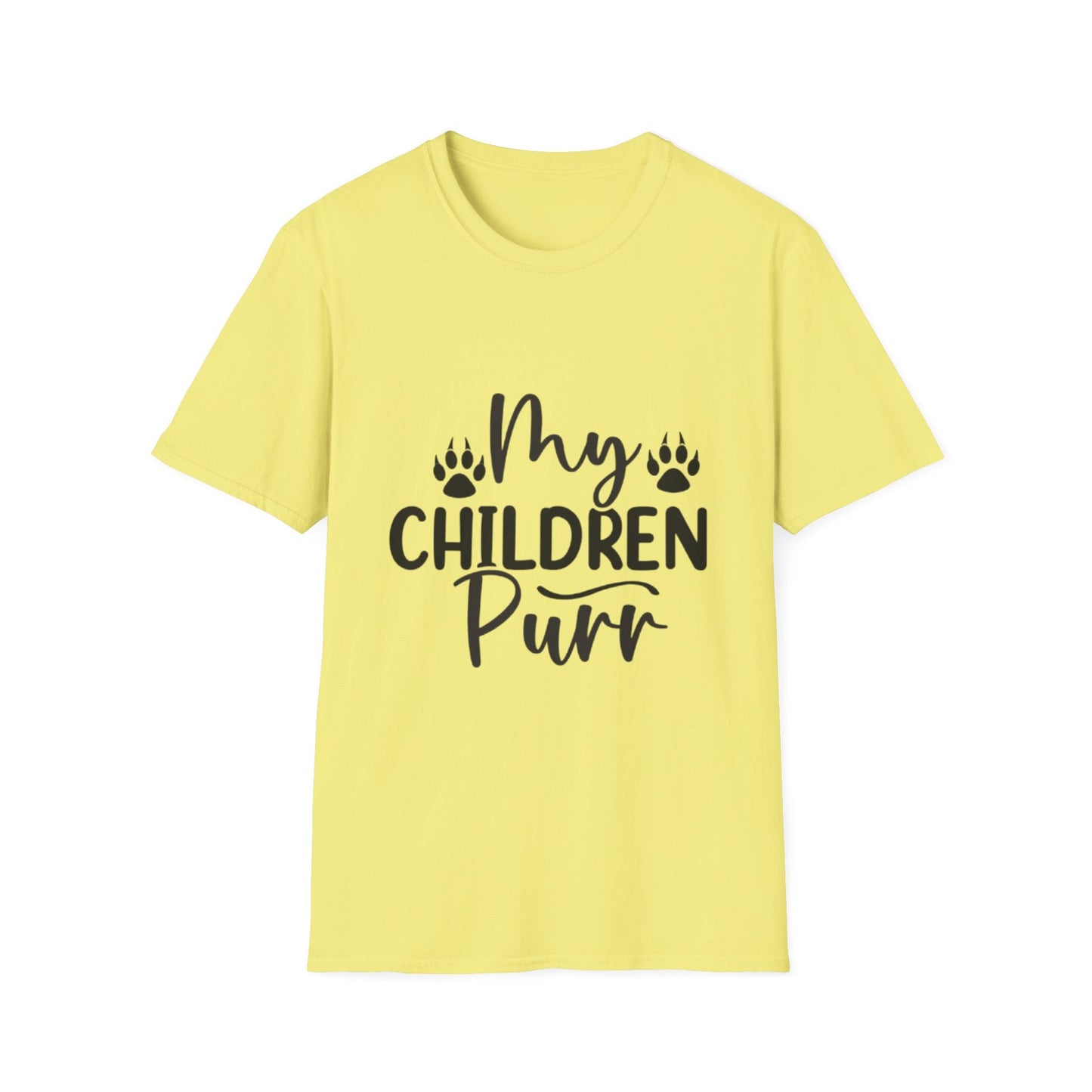 My Children Purr T-Shirt Cornsilk Printify T-Shirt Rhythm & Drip Apparel