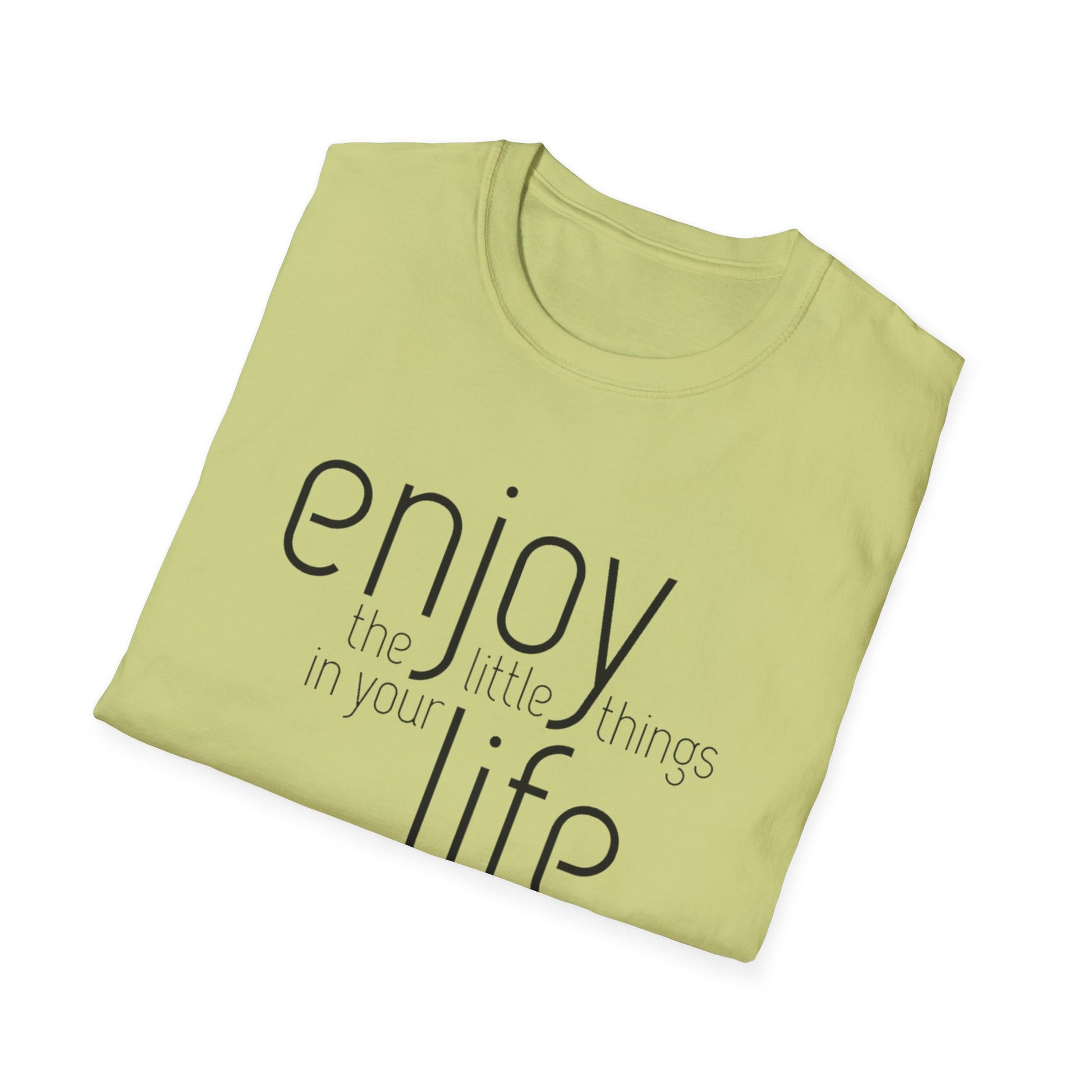 Enjoy the Little Things T-Shirt | Unisex Softstyle Tee for Everyday Comfort - Rhythm & Drip
