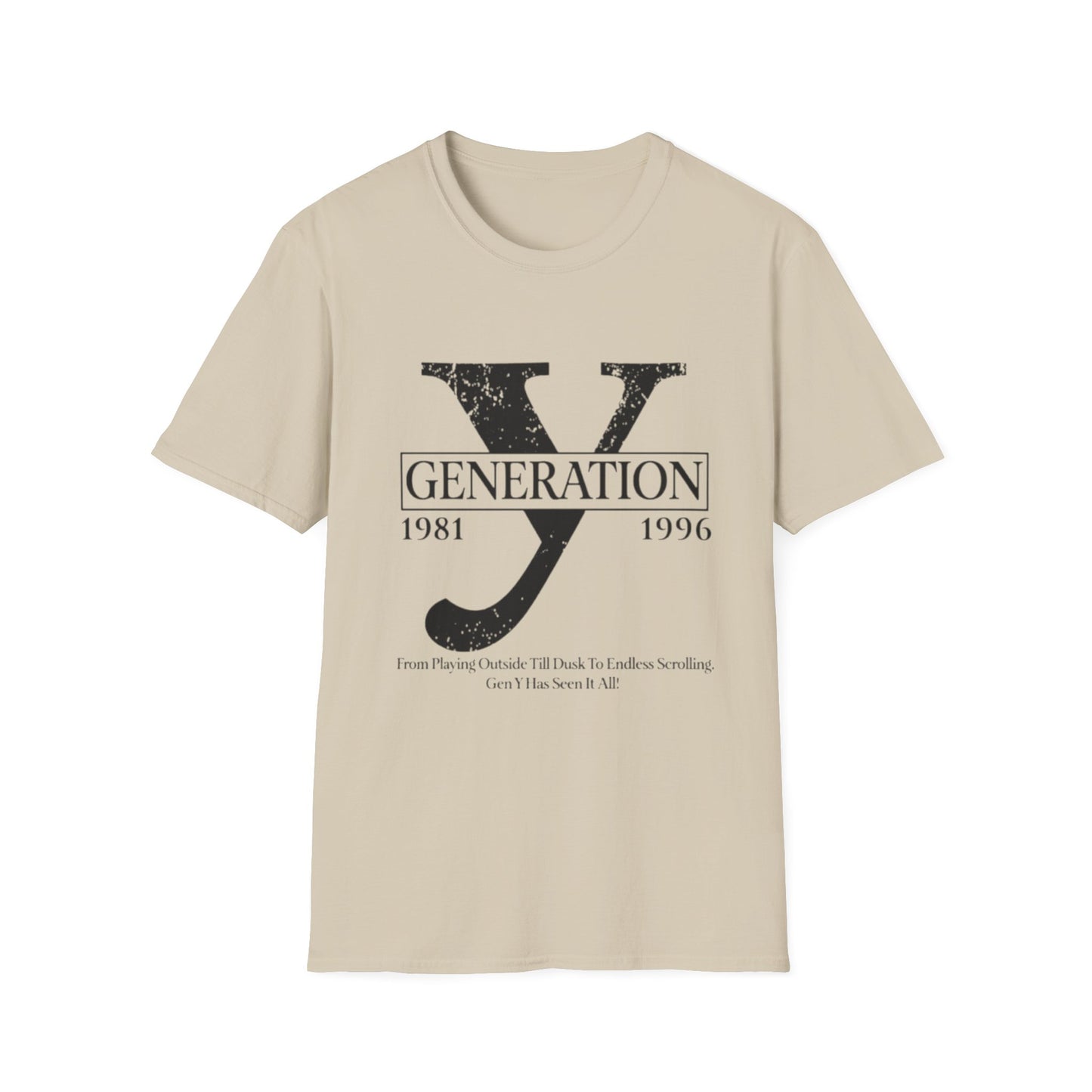 Y Generation T-Shirt Sand Printify T-Shirt Rhythm & Drip Apparel