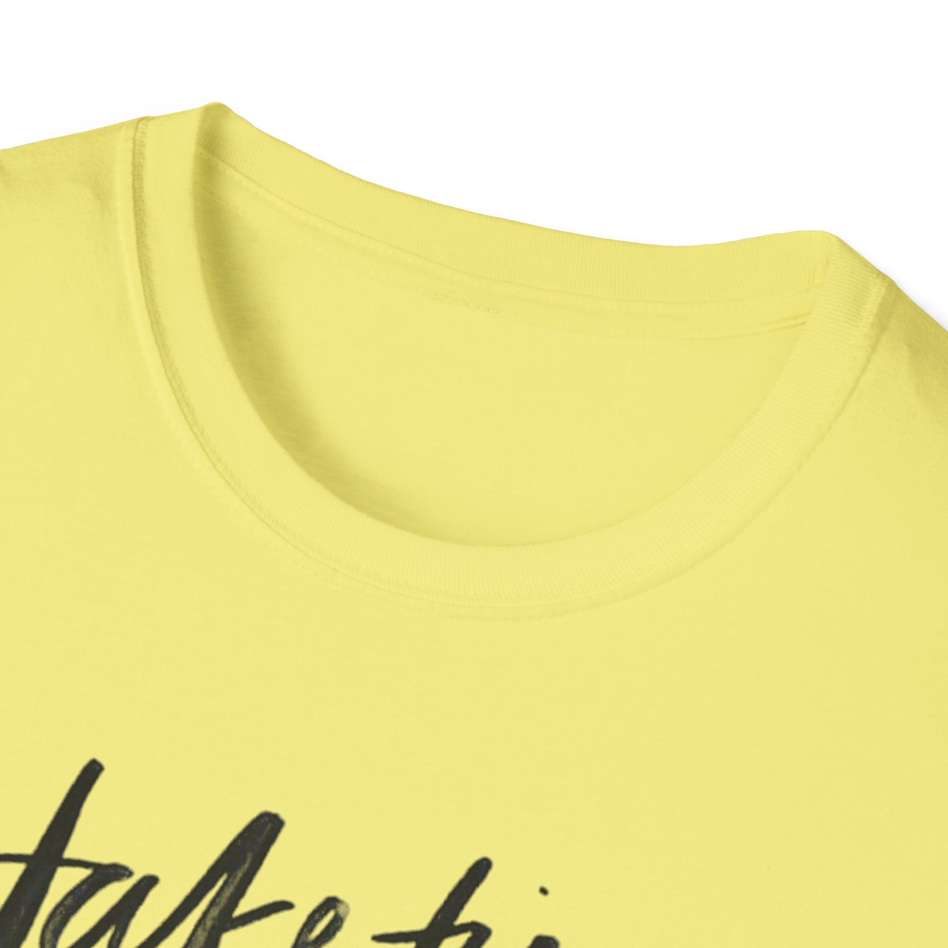 Inspirational Unisex Softstyle T-Shirt - 'Take Time to Make Your Soul Happy' - Rhythm & Drip