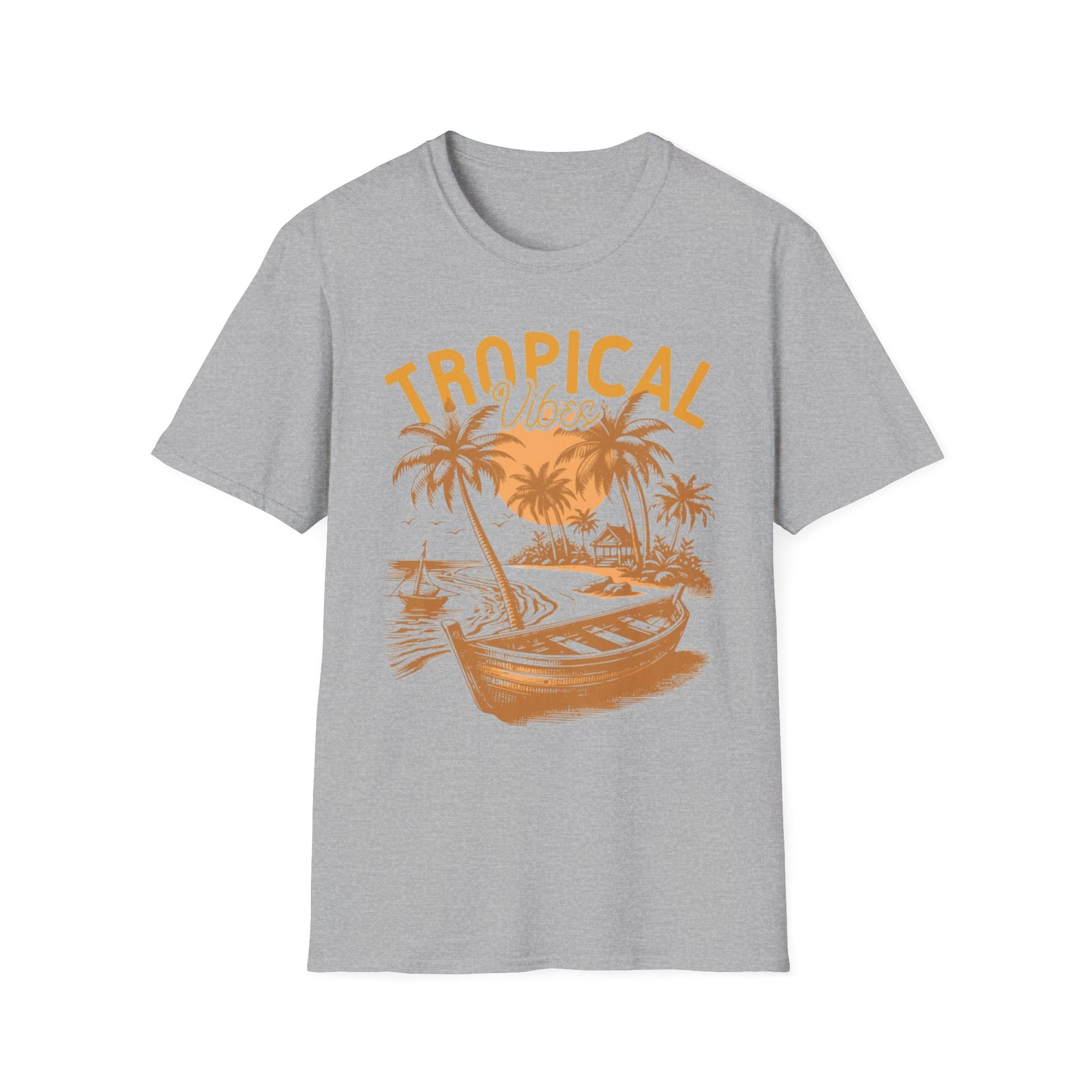 Summer- Tropical Vibes T-Shirt Sport Grey Printify T-Shirt Rhythm & Drip Apparel