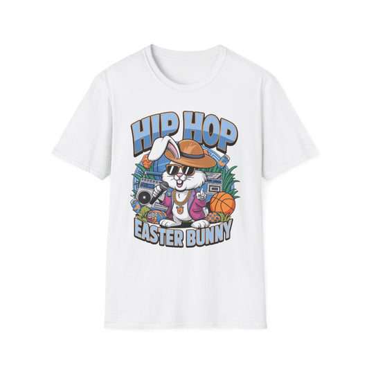 Easter- Hip Hop Easter Bunny T-Shirt White Printify T-Shirt Rhythm & Drip Apparel
