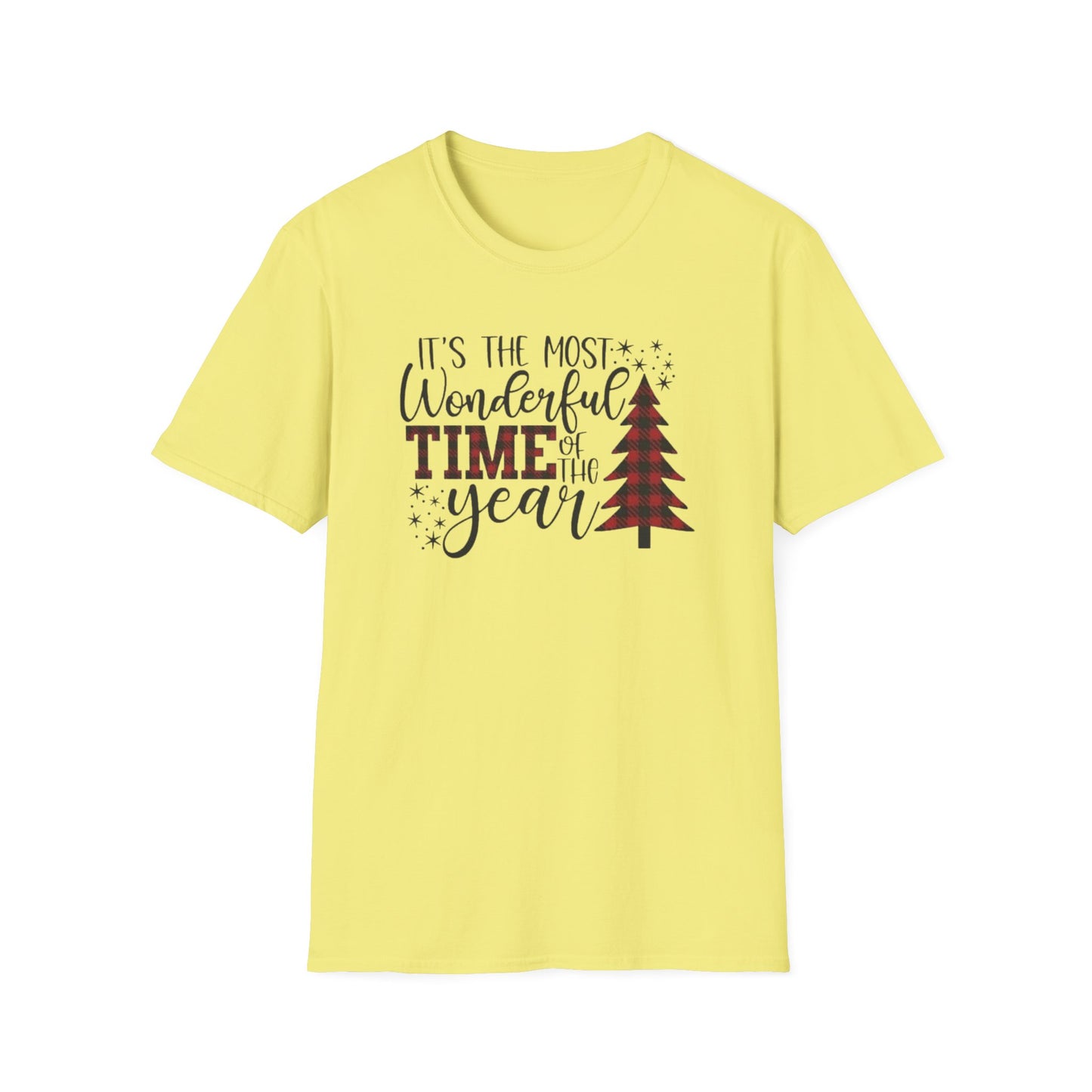 Winter- It's The Most Wonderful Time Of The Year T-Shirt Cornsilk Printify T-Shirt Rhythm & Drip Apparel