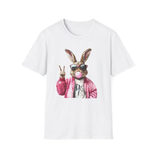 Easter- Bubble Bunny T-Shirt White Printify T-Shirt Rhythm & Drip Apparel