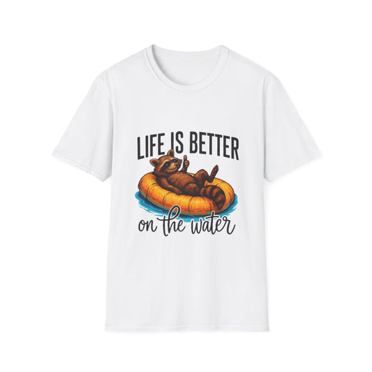 Summer- Life Is Better on the Water T-Shirt White Printify T-Shirt Rhythm & Drip Apparel