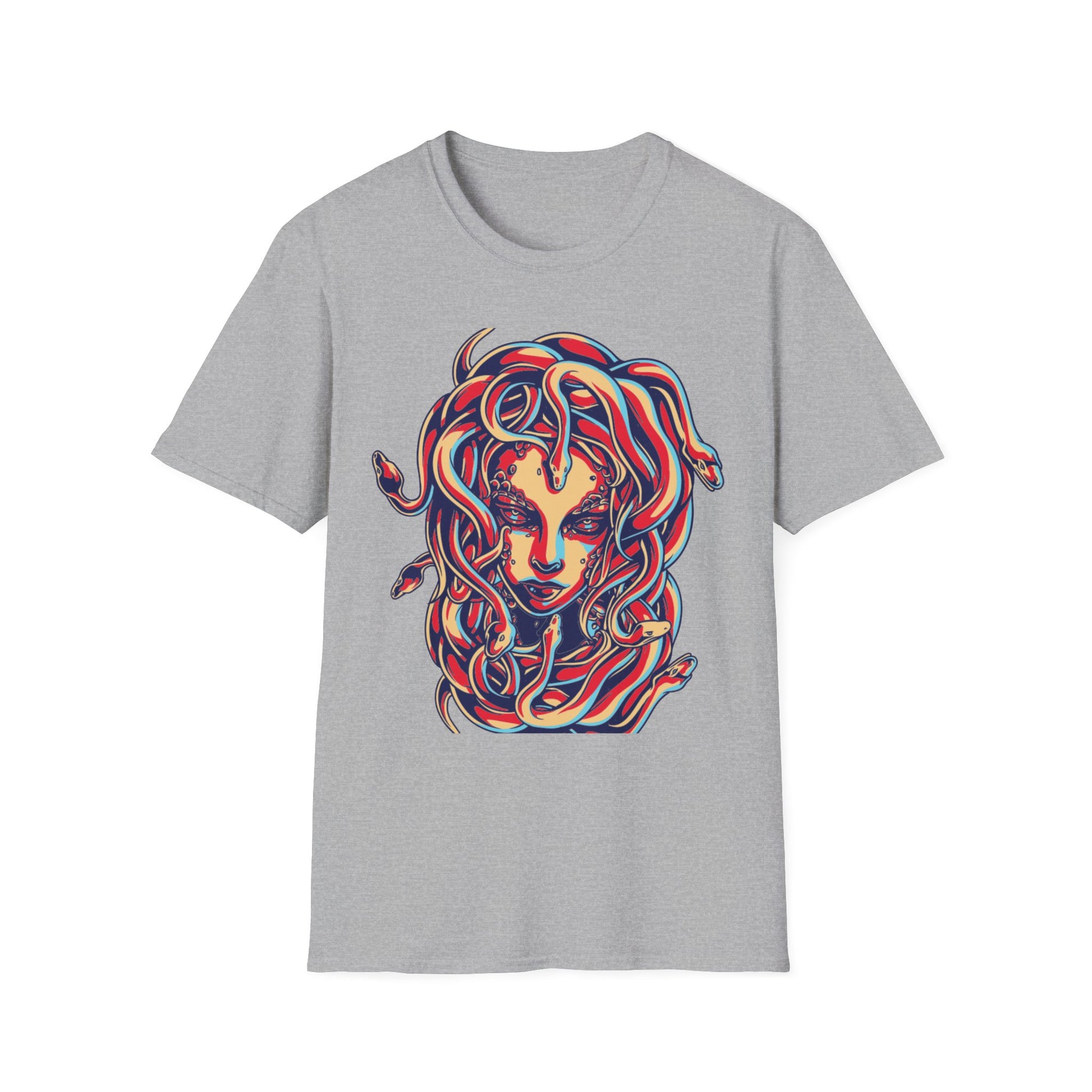 Artistic Medusa T-Shirt Sport Grey Printify T-Shirt Rhythm & Drip Apparel