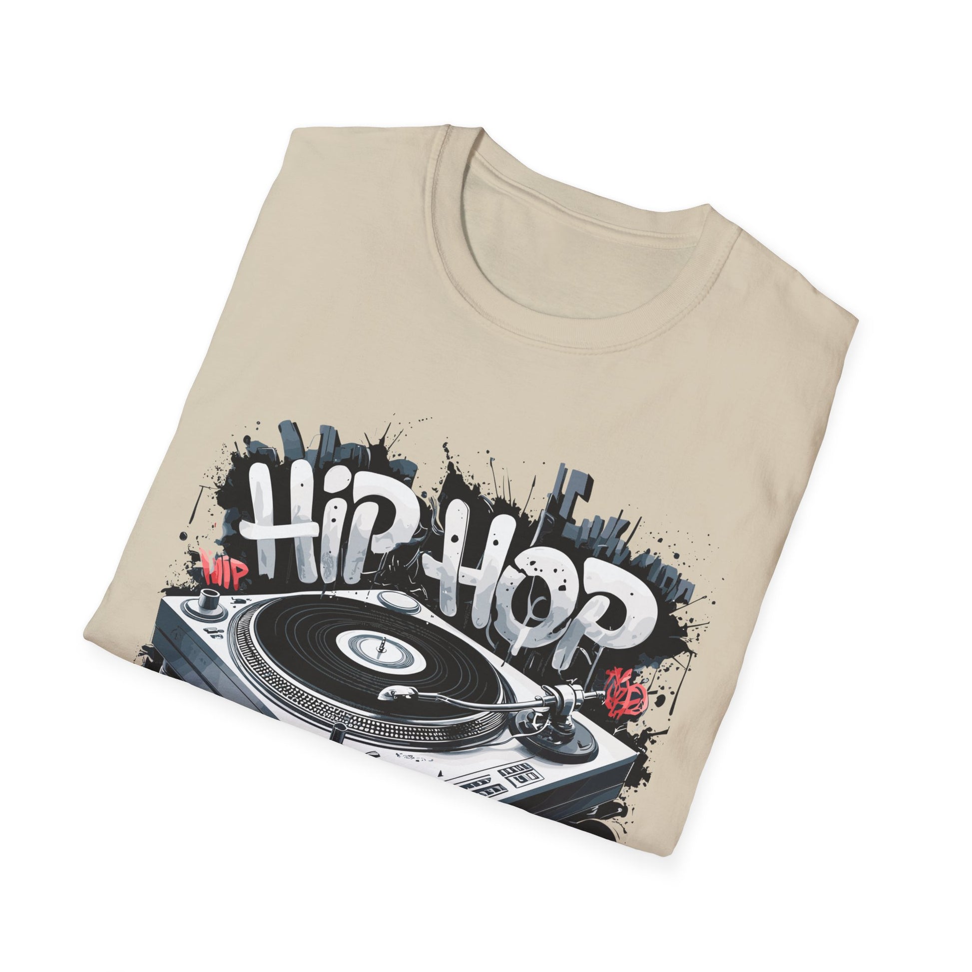 Hip Hop Turntable T-Shirt Printify T-Shirt Rhythm & Drip Apparel