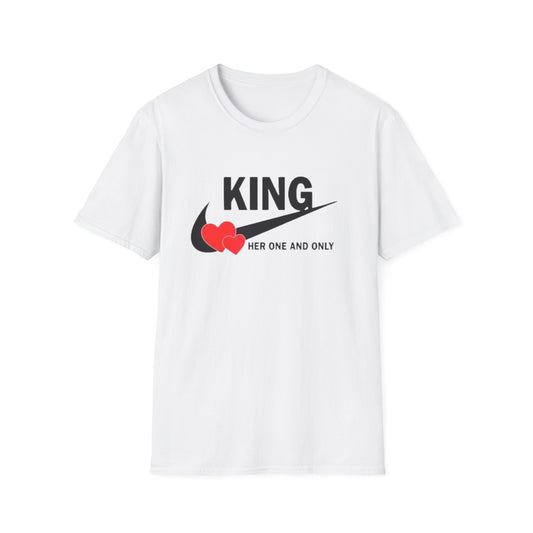 1 King Love T-Shirt White Printify T-Shirt Rhythm & Drip Apparel
