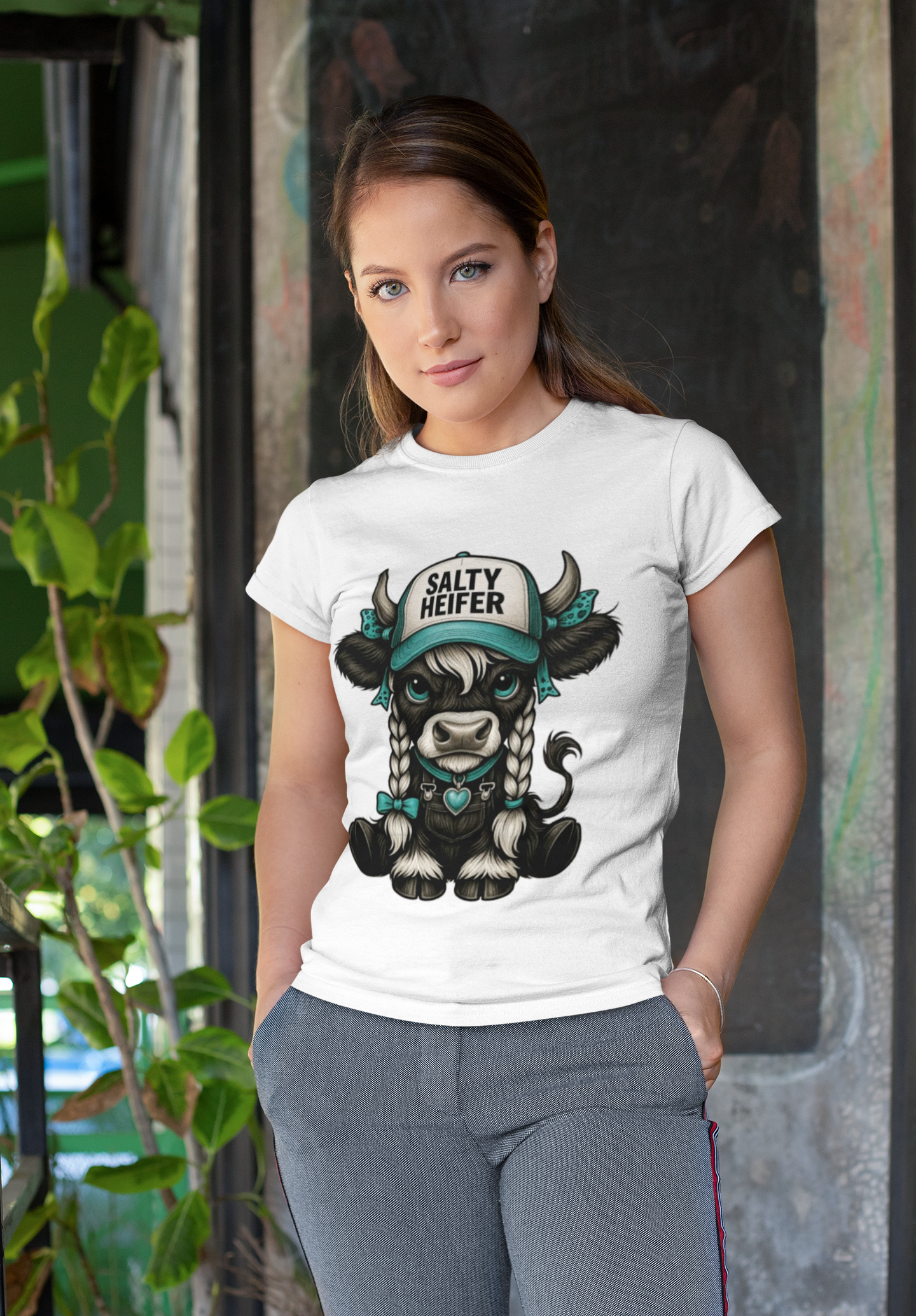 Salty Heifer T-Shirt Printify T-Shirt Rhythm & Drip Apparel