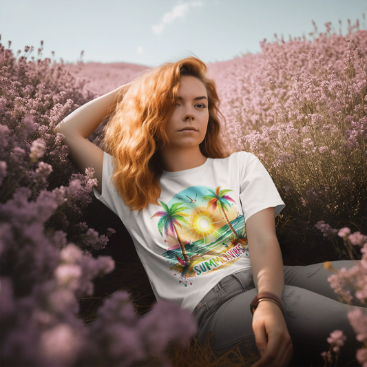 Summer- Vibrant Summer Vibes T-Shirt Printify T-Shirt Rhythm & Drip Apparel