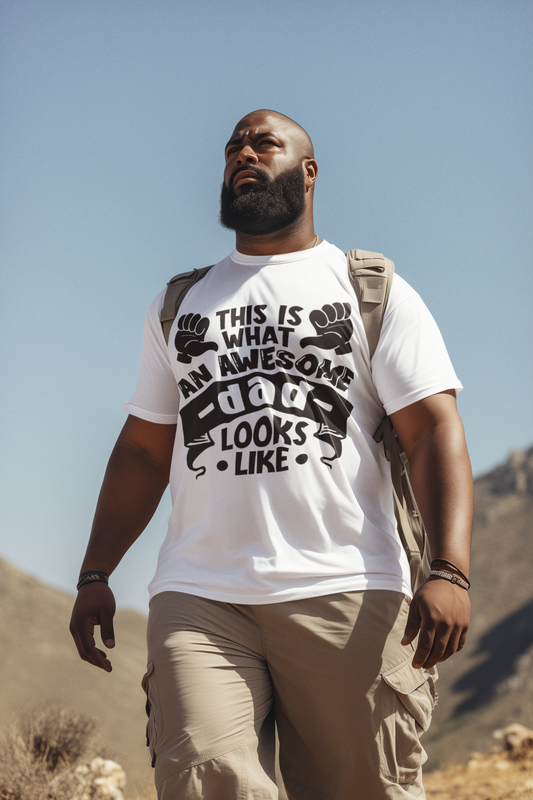 Awesome Dad T-Shirt Printify T-Shirt Rhythm & Drip Apparel
