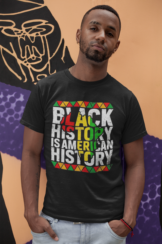 Black History Is American History T-Shirt Printify T-Shirt Rhythm & Drip Apparel