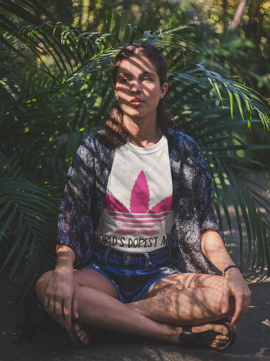 World's Dopest Mom T-Shirt Printify T-Shirt Rhythm & Drip Apparel