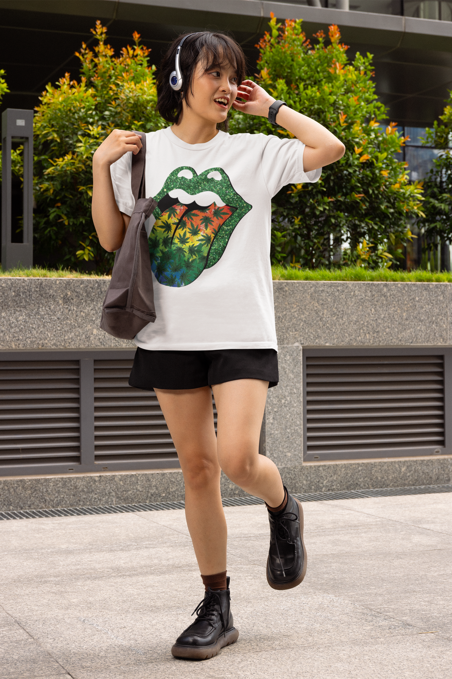 Vibrant Rolling Stones-Inspired Graphic Tee Printify T-Shirt Rhythm & Drip Apparel
