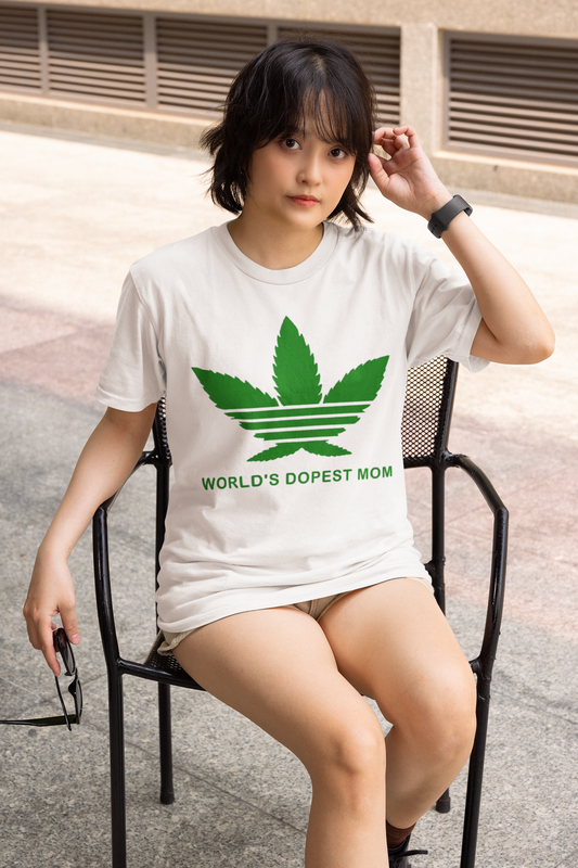 World's Dopest Mom T-Shirt Printify T-Shirt Rhythm & Drip Apparel