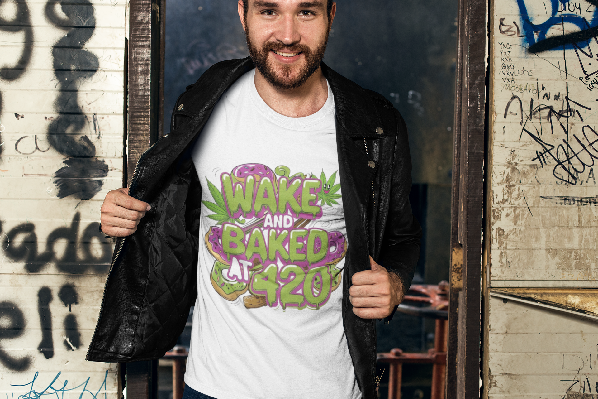 Wake and Baked Unisex T-Shirt Printify T-Shirt Rhythm & Drip Apparel