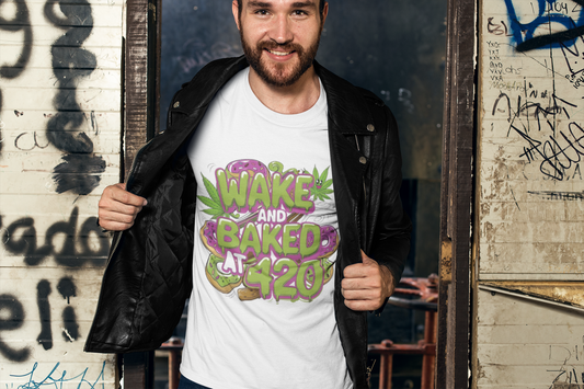 Wake and Baked Unisex T-Shirt Printify T-Shirt Rhythm & Drip Apparel