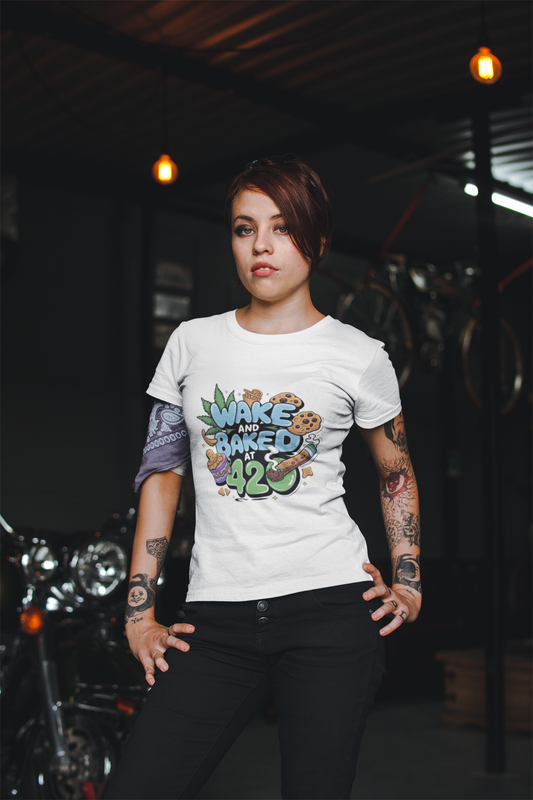 Wake and Baked at 420 Printify T-Shirt Rhythm & Drip Apparel