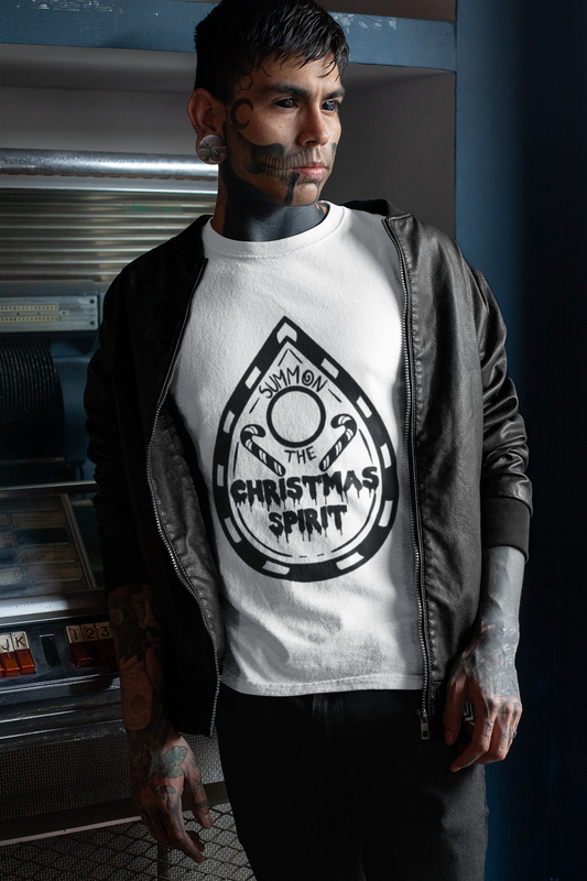 Christmas- Summon Christmas Spirit Tshirt Printify T-Shirt Rhythm & Drip Apparel