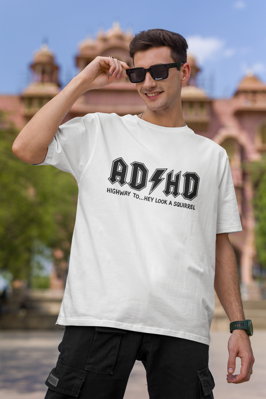 ADHD Highway Look Squirrel T-Shirt Printify T-Shirt Rhythm & Drip Apparel