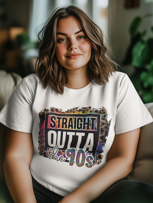 90s Straight Outta the 90s T-Shirt Printify T-Shirt Rhythm & Drip Apparel