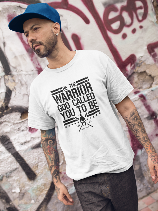 Warrior Faith Unisex Softstyle T-Shirt White Printify T-Shirt Rhythm & Drip Apparel