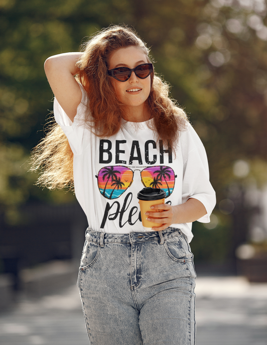 Summer- Beach Please Unisex T-Shirt Printify T-Shirt Rhythm & Drip Apparel