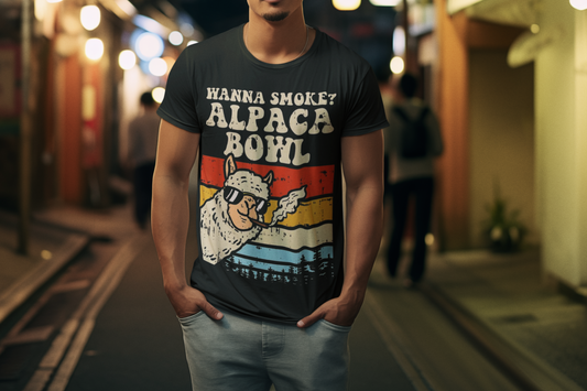 Alpaca Bowl T-Shirt Printify T-Shirt Rhythm & Drip Apparel