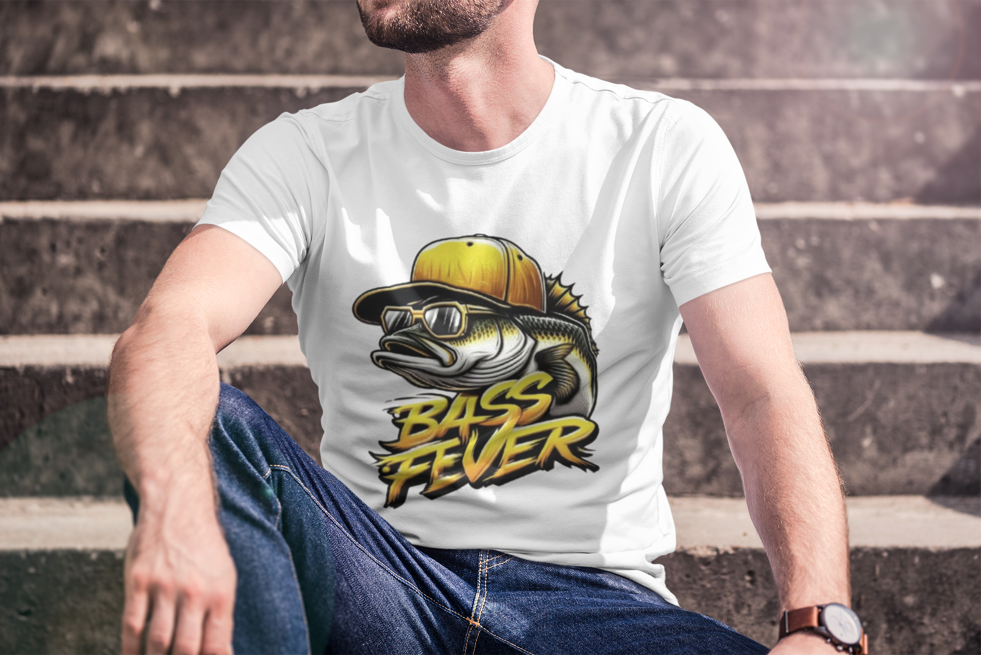 Bass Fever Unisex T-Shirt Printify T-Shirt Rhythm & Drip Apparel