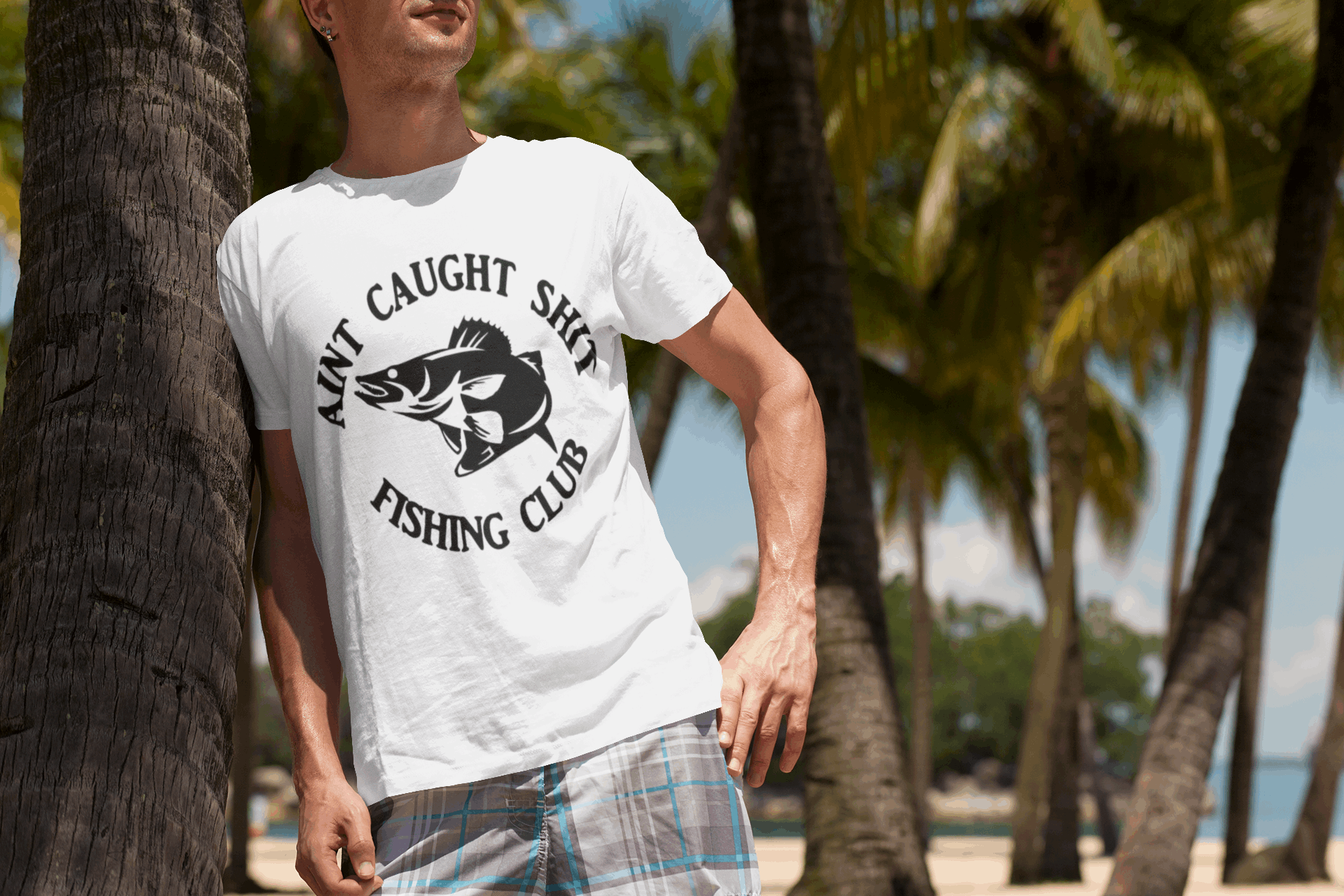 Aint Caught Shit Fishing Club T-Shirt Printify T-Shirt Rhythm & Drip Apparel