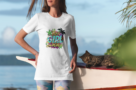 Summer- Hot Girl Summer T-Shirt Printify T-Shirt Rhythm & Drip Apparel