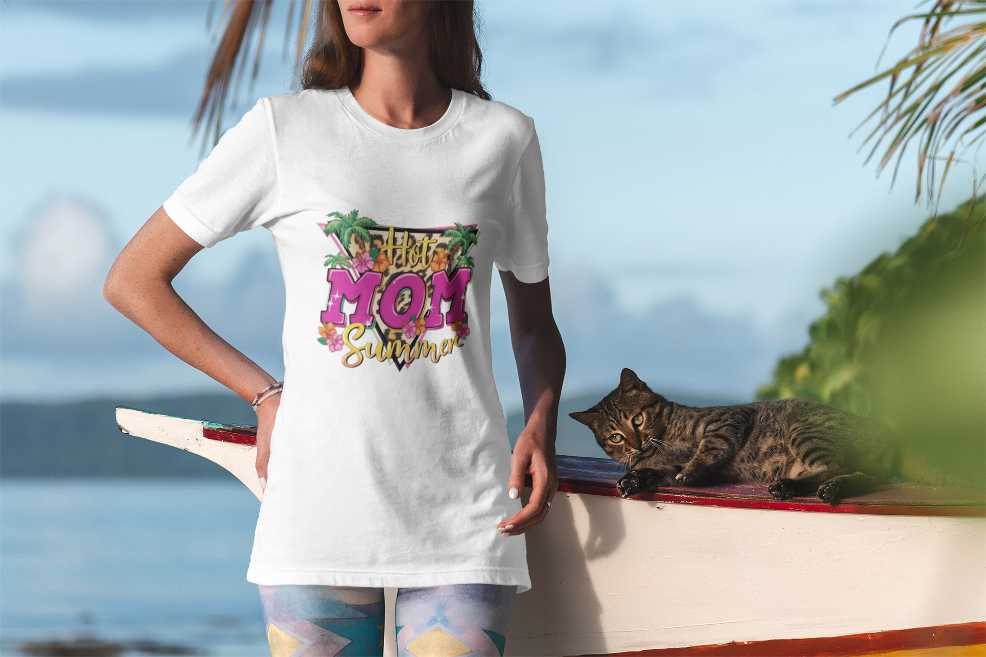 Summer- Hot Mom Summer T-Shirt Printify T-Shirt Rhythm & Drip Apparel