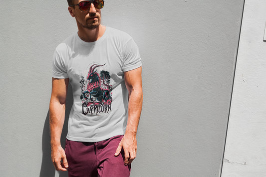 Capricorn Zodiac T-Shirt Printify T-Shirt Rhythm & Drip Apparel