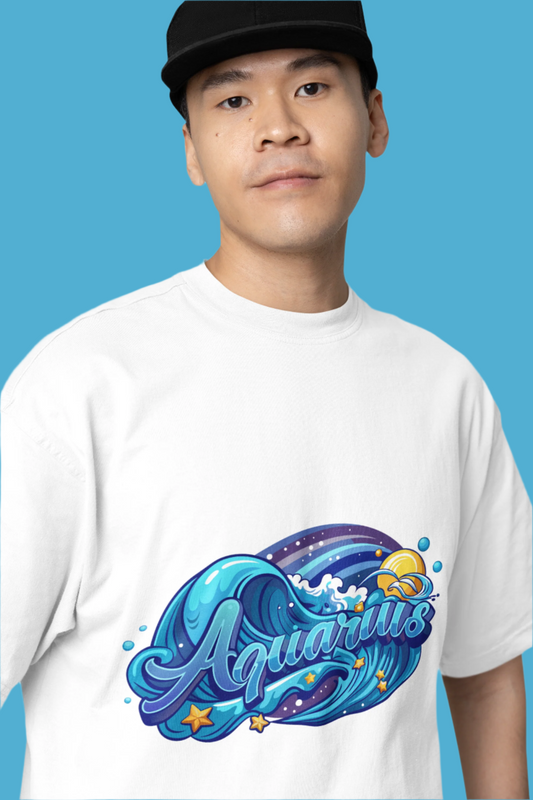 Aquarius Wave T-Shirt Printify T-Shirt Rhythm & Drip Apparel