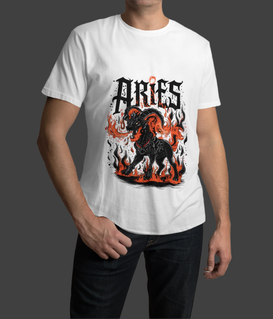 Aries Zodiac Graphic T-Shirt Printify T-Shirt Rhythm & Drip Apparel