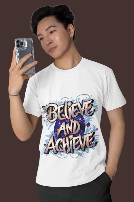 Believe and Achieve T-Shirt Printify T-Shirt Rhythm & Drip Apparel