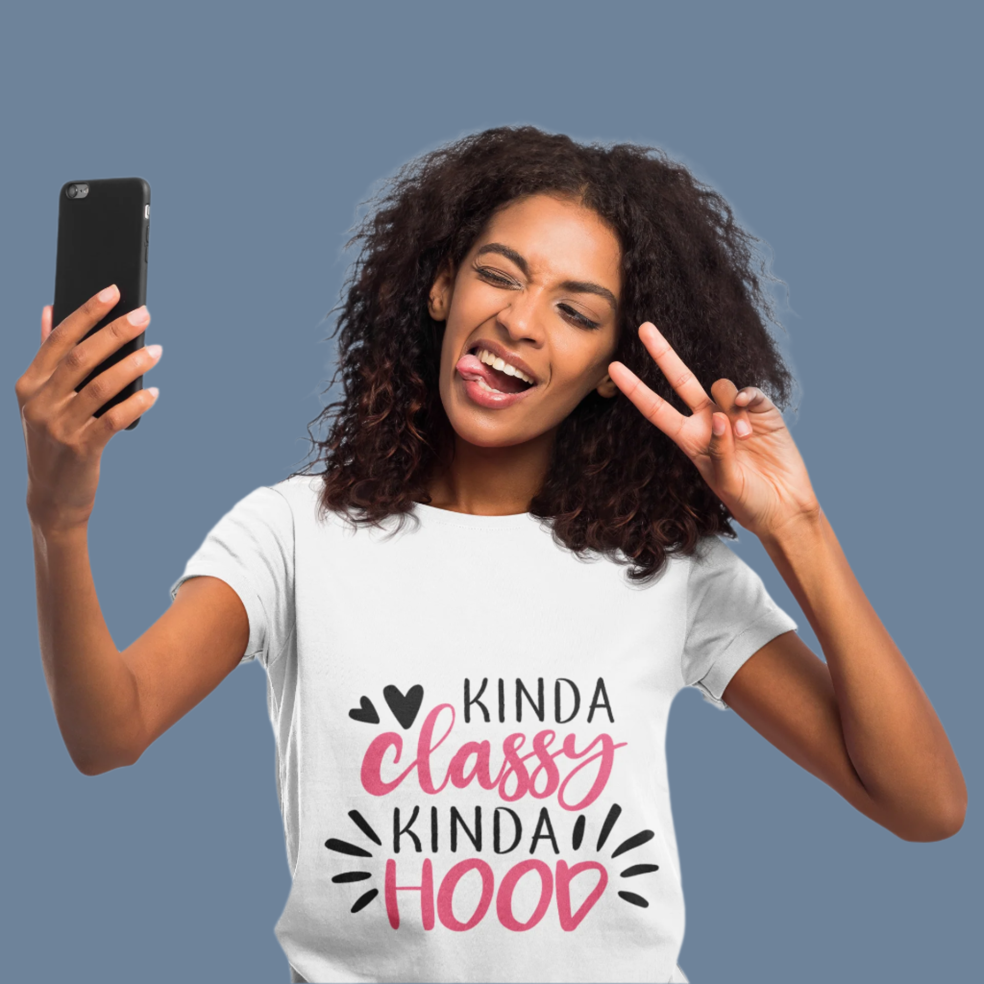 Kinda Classy Kinda Hood T-Shirt Printify T-Shirt Rhythm & Drip Apparel