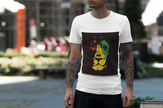 Vibrant Lion T-Shirt Printify T-Shirt Rhythm & Drip Apparel