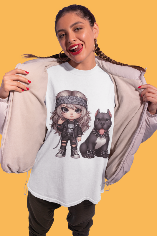 A Girl And Her Dog 4 T-Shirt Printify T-Shirt Rhythm & Drip Apparel