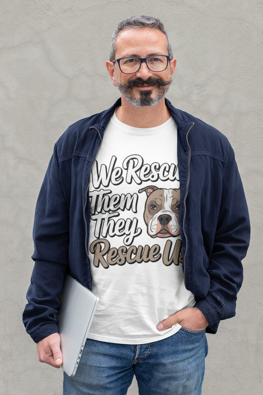 We Rescue Them, They Rescue Us T-Shirt Printify T-Shirt Rhythm & Drip Apparel