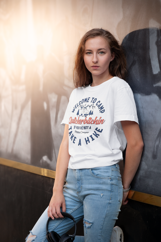 Welcome to Camp T-Shirt Printify T-Shirt Rhythm & Drip Apparel