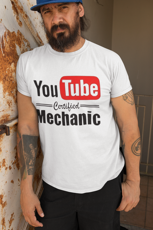 YouTube Certified Mechanic T-Shirt Printify T-Shirt Rhythm & Drip Apparel
