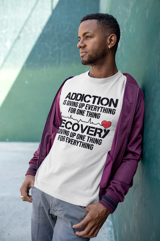 Addiction Recovery Awareness T-Shirt Printify T-Shirt Rhythm & Drip Apparel