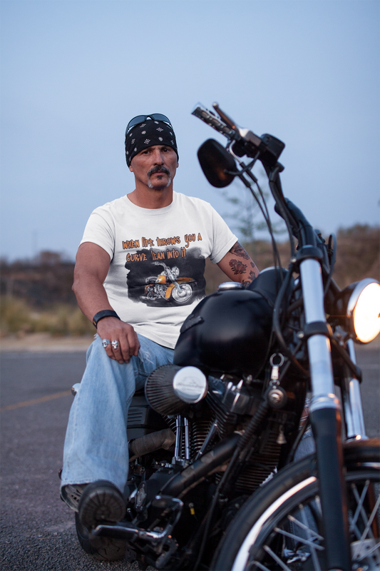 When Life Gives You A Curve Lean Into It Printify T-Shirt Rhythm & Drip Apparel