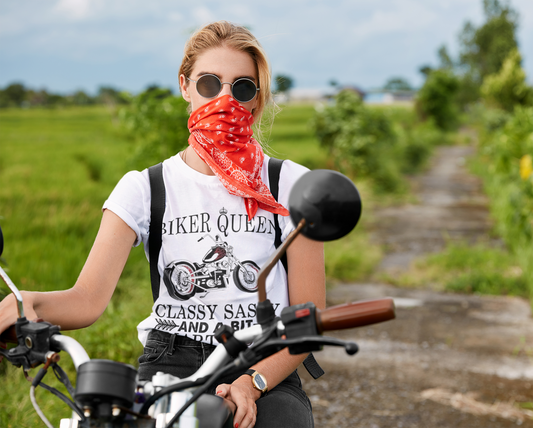 Biker Queen T-Shirt Printify T-Shirt Rhythm & Drip Apparel